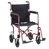 Drive Medical Fly-Weight Transport Chair - Red