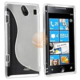 TPU Rubber Skin case for Samsung i8700 Omnia 7, White