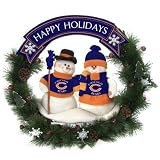 Chicago Bears Team Snowman Wreath