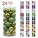 Christmas Balls Ornaments for Xmas Tree - Shatterproof Christmas Tree Decorations Large Hanging Ball Lemon Green 3.2