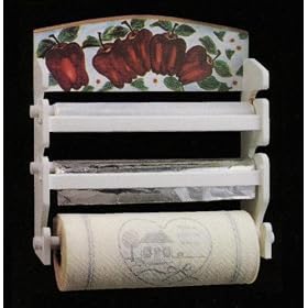 Buy APPLE kitchen decor PAPER TOWEL HOLDER wrap organizer by KMC/KK-Apple