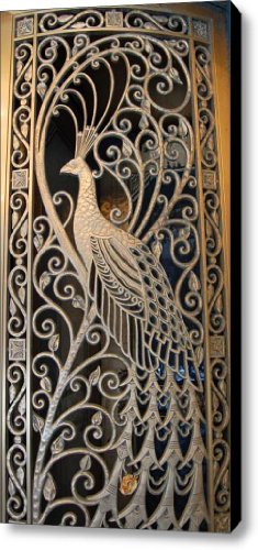 Peacock Door II - The Palmer House in Chicago Canvas Print / Canvas Art - Artist Suzanne Gaff