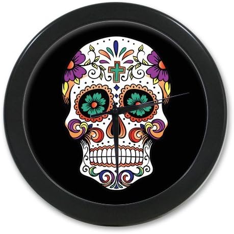 Cool Sugar Skull Custom Elegant Wall Clock 100% Quartz
