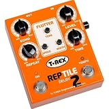 Cyber Monday T-Rex Engineering Reptile 2 Digital Delay Guitar Effects Pedal Orange