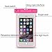 BOGZON Universal Fluorescent Waterproof Case Bag for Outdoor Activities - Waterproof Life Pouch / Dry Bag for Apple iPhone 6 plus, 6, 5S, 5C, 5; Galaxy S6, S4, S3; HTC One X, Galaxy Note 5, Red