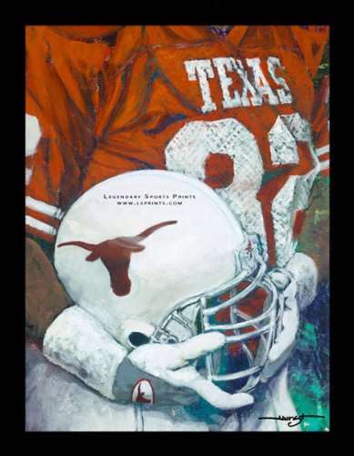 Texas Longhorns – “U of T Helmet Series” – Wall – Framed Giclee