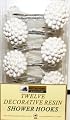 Pearls Set of 12 Shower Hooks