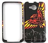 HTC EVO Shift / Knight 4G (6100) Red Eagle with Mountains on Black Hard Cas ....