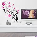 Wandtattoo Daniela Katzenberger K�tzchenranke Gr��e 600x680mm