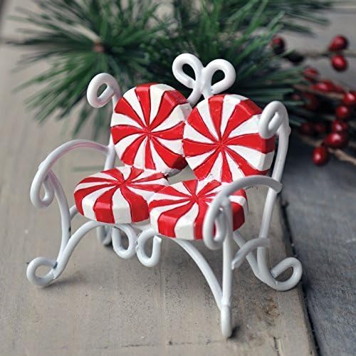 Fiddlehead Fairy Village - Candy Cane Love Seat by Kathys Show Tack?