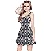 CowCow Womens Party Dress Mexican Day of Dead Skull Roses Floral Sleeveless Dress, XS-5XL