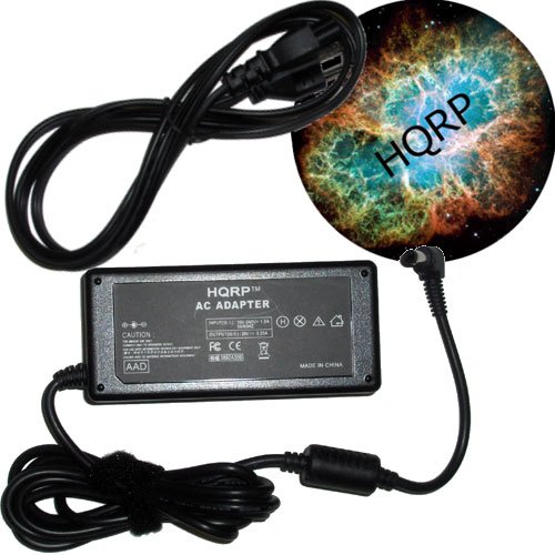 HQRP Heavy-Duty AC Adapter / Power Supply Cord for MSI Wind U100 / U100X Series Netbook / Subnotebook Replacement plus HQRP Coaster