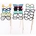 51PCS Colorful Props On A Stick Mustache Photo Booth Party Fun Wedding Christmas Birthday Favor