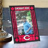 Cincinnati Reds Portrait Art Glass Picture Frame