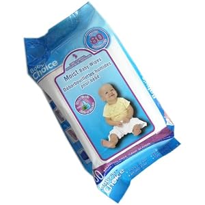 80-count Moist Baby Wipes, with Aloe and Vitamin E by C-TOYZ
