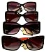 Designer Style Classic Rectangular Sunglasses - Summer Clearance Sale !