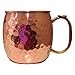 Premium Moscow Mule Copper Mug By Sirqit® - Pure 100% Solid Unlined 16 oz Hammered Cup with Thumb Rest - Unique Perfect Drinkware For Any Chilled Beverage - Cocktail Recipes Included
