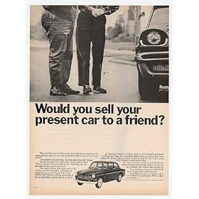 Sell Your Home 1967 Sell Your Car to a Friend Volvo Print Ad (10896)