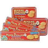 Mere Poulard Galettes du Mont Saint Michel Pure butter cookies in metal tin, One