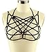 Efashionmx Womens Goth Harness Strappy Caged Bra Black