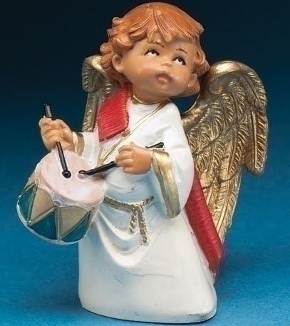 5" Anah, Little Drummer Angel Event Figure, Fontanini 65132