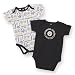 NFL Steelers Infant Two Pack Short-Sleeve Solid and Print Bodysuits, 0-3 Months