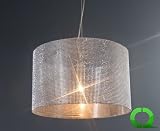 Stylische Designer Hängelampe Hängeleuchte DIAMOND Strass silber