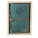 NYKKOLA Vintage Leather Journal Notebook Classic Retro Spiral Ring Binder Diary Book- Green Color