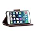 iPhone 6 Plus Case, GMYLE [Wallet Stand] iPhone 6 Plus 5.5 Case Wallet [Navy Blue & Brown] Premium Synthetic Leather Wallet Case Cover with STAND Flip Cover for iPhone 6 Plus (5.5) - Navy Blue & Brown