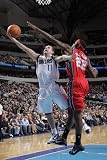 New Jersey Nets v Dallas Mavericks: Jose Juan Barea and Anthony Morrow Photographic Poster Print by Glenn James, 12x18