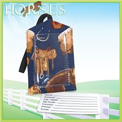 Horses Saddles Luggage Tag Horse Travel Accessories- Gifts and Gift Ideas For GRADUATION Him Her Men Man Women Ladies Alumni, Students, Fans, Travelers Teachers High Quality