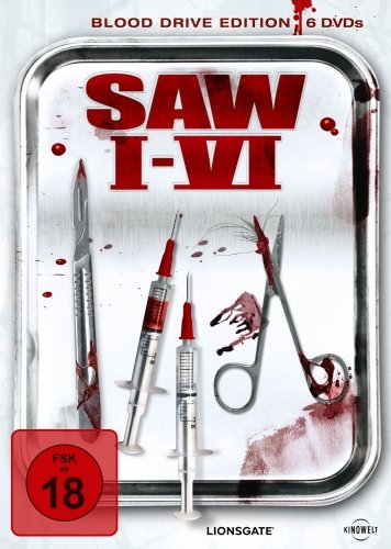 Saw I-VI (Blood Drive Edition, 6 Discs)