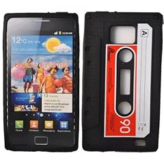 24/7 Kaufhaus- schwarz silikon kassette Schutzh�lle f�r Samsung galaxy s2 i9100