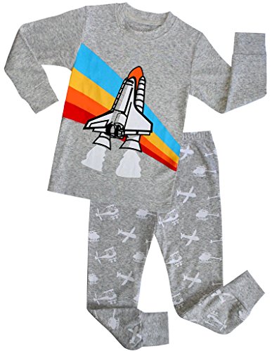 Boys Pajamas Children Christmas Gift Kids Airplane Clothes 100% Cotton Size 2-7