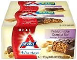 Atkins Advantage Bars, Peanut Fudge Granola, 1.7-Ounce Bars (Pack of 12)