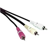 HOSA VIDEO / AUDIO DUBBING CABLE - TRIPLEX STEREO VIDEO DUBBING CABLE, 4m (13.2 ft.) (Discontinued by Manufacturer)