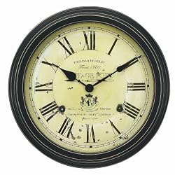 Chaney Instruments 18-Inch Vintage Port Wine Wall Clock