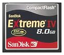 SanDisk コンパクトフラッシュ EXTREMEIV 8GB SDCFX4-8192-903