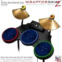Abstract 01 Blue Skin by WraptorSkinz fits Guitar Hero 4 World Tour Drum Set for Nintendo Wii, XBOX 360, PS2 & PS3 (DRUMS NOT INCLUDED)