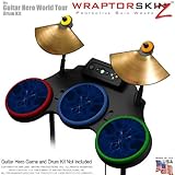 Abstract 01 Blue Skin by WraptorSkinz fits Guitar Hero 4 World Tour Drum Se ....