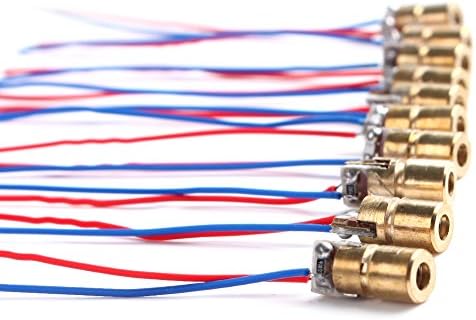 HACBIWA 10 Pcs 5v Laser Red Dot Module Red Laser Sight Laser Diode Laser Pointer