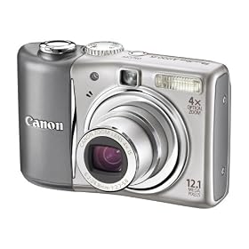 Canon PowerShot A1100 IS Digital Camera - Silver (12.1 MP, 4x Optical Zoom) 2.5 inch LCD