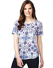 Floral Shell Top