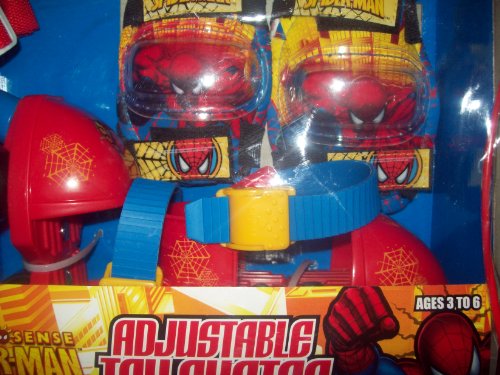 Spiderman Adjustable Toy Skates w Knee and Elbow Pads