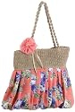 [カシュカシュ] cachecache フラワープリントプリーツバッグ