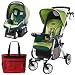 Peg Perego Vela Easy Drive Stroller - Myrto Green Travel System