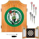 NBA7000-BC - Boston Celtics NBA Wood Dart Cabinet Set