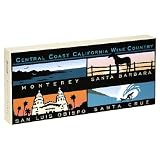 Pomegranate Central Coast Wine Country: Illustrations by Michael Schwab Panoramic Boxed Note Cards (Pack of 2)