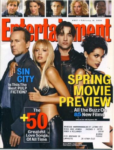 Entertainment Weekly February 18 2005 Sin City, Bruce Willis, Stephen King, The L Word