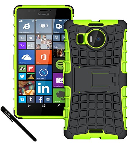 Lumia 950 XL Case, OEAGO Microsoft Lumia 950 XL Case Cover Accessories - Tough Rugged Dual Layer Protective Case with Kickstand For Microsoft Lumia 950 XL (Not for Lumia 950) - Green
